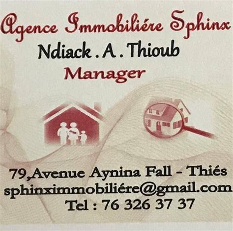 agence immobilière thiès